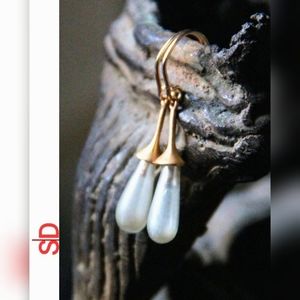 Glass Earrings - Handblown Vintage French